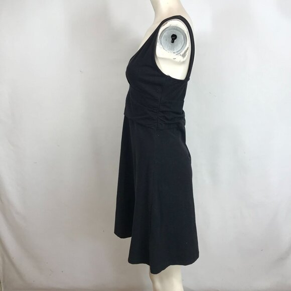 PATAGONIA WATER GIRL - WOMEN'S MEDIUM - BLACK V NECK ORGANIC COTTON DRESS - Picture 6 of 8